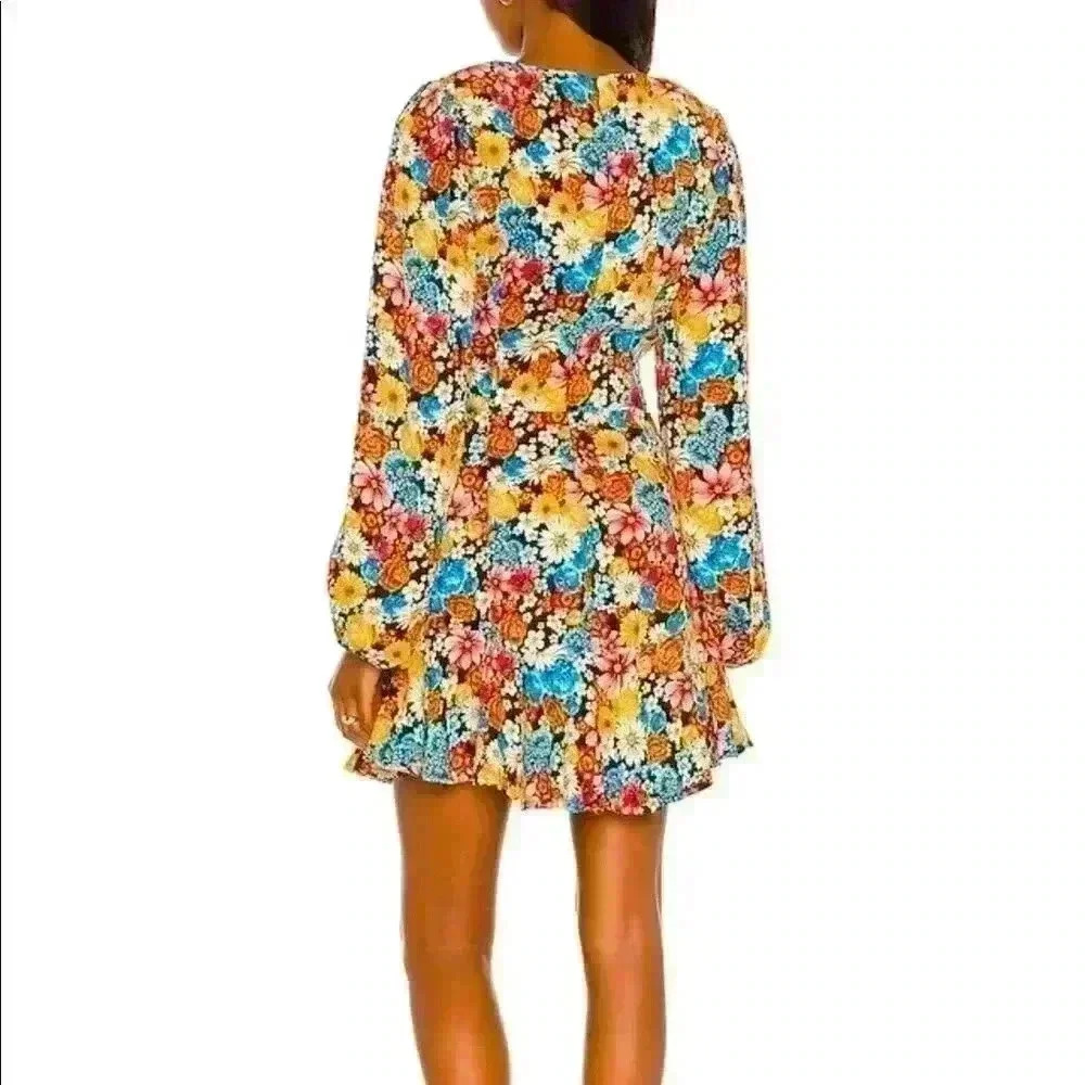 AFRM | Anthropologie | Monna Dress in Multi Wildflower Bouquet | Small | NWT | - Picture 5 of 6